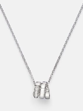 Serpenti Pendant Necklace in Silver